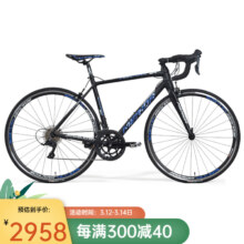 美利達（MERIDA）斯特拉94  18速 公路自行车  平丽一黑 700*52
