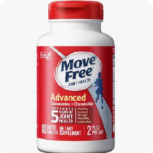 19日20点、限1000件、聚划算百亿补贴：MoveFree益节氨基葡萄糖软骨素中老年护关节美国进口红瓶80粒