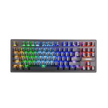 NEWMEN 新贵 GE87 有线机械键盘 87键 黑色茶轴 混光