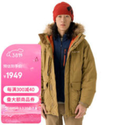 mont·bell 冬季男女通用羽绒服800蓬鹅绒加厚防风保暖带帽羽绒 1101545 BUFF M