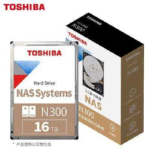 京东百亿补贴、plus会员：东芝(TOSHIBA)16TB NAS网络存储机械硬盘 512MB SATA接口N300系列(HDWG31G)