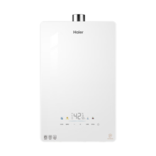 海尔（Haier）燃气热水器天然气家用无级变频水伺服恒温五段微火七重净水健康洗静音高层抗风kl5升级白色热水器 16L KE5【80%用户选择】