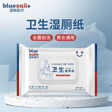 blue sail 蓝帆医疗 湿厕纸 40片/包 消字号认证