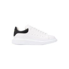 亚历山大麦昆（Alexander McQueen）AMQ男士系带小白鞋阔型休闲运动鞋 白色/黑色 43