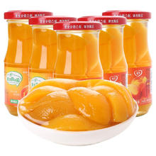 楚恋 黄桃罐头5瓶装共1240克楚恋多口味水果罐头 黄桃5瓶