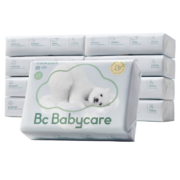 bc babycare 超柔婴儿纸巾 熊柔巾80抽8包*3件
