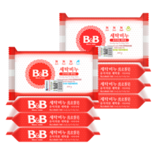保宁B&B婴幼儿洗衣皂宝宝肥皂婴幼儿尿布皂200g甘菊皂*4+洋槐皂*4