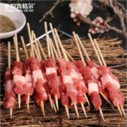 国家地理标志产品，沁牧青格尔 内蒙锡盟新鲜羊肉串 80串/800g