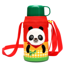 乐扣乐扣（LOCK&LOCK）儿童便携保温杯水杯子学生保温杯带吸管大熊猫图案550ml