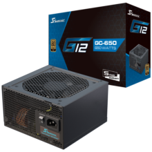 SEASONIC海韵 G12 GC650W电源 游戏金牌直出 双路CPU供电 14cm小身形 智能温控
