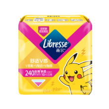 PLUS会员：薇尔 Libresse V感系列 日用卫生巾 宝可梦联名款 24cm*10片