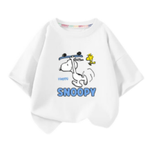 PLUS会员：SNOOPY 史努比 儿童纯棉短袖t恤 拍3件