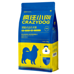 疯狂小狗狗粮博美专用 小型幼犬成犬肉粒双拼美毛粮1.5kg