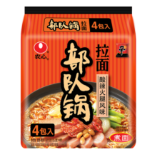 农心 酸辣火腿风味韩式部队锅拉面四连包 118g*4包