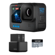 GoPro HERO12 Black防抖运动相机 增强续航 防水相机 vlog潜水滑雪摄影摄像【单机+增强双充+128G】3138元 (月销1000+)