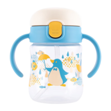 利其尔（Richell）儿童学饮水杯宝宝畅饮杯成长训练杯套装 T.L.I小企鹅 鸭嘴杯 5月+