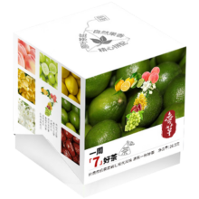 PLUS会员：蛮草7口味组合花果茶 柠檬红茶茉莉绿茶白桃乌龙青柑普洱茶包3.27到期 7包/盒【实发2盒共14包】