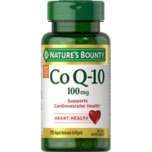 自然之宝辅酶Q10胶囊100mg*75粒 美国原装进口氧化型护心脏辅酶  中老年成人营养保健品 【实惠装】75粒