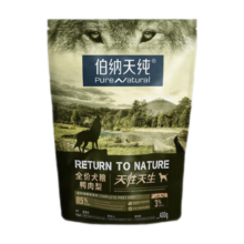 伯纳天纯原始狩猎鸭肉&梨犬粮400g/包