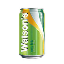 watsons 屈臣氏 苏打汽水 香草味 低糖0脂低卡 气泡饮料 调酒推荐 330ml*24罐