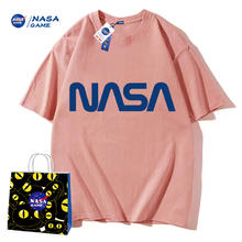 NASA GAME官网XC新品2024纯棉短袖t恤男女潮牌情侣装T恤