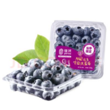 再降价、PLUS会员、限地区：joyvio 佳沃 云南当季蓝莓 14mm+ 约125g/盒 12盒原箱