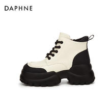 DAPHNE 达芙妮 拼接马丁靴