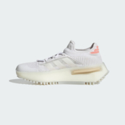 adidas NMD_S1舒适休闲boost跑步鞋女子阿迪达斯官方三叶草HQ4465 白色/橙色 37(230mm)