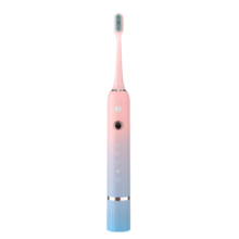 博皓（prooral）T33声波电动牙刷护齿压感提醒成人充电式情侣送礼生日礼物 粉蓝