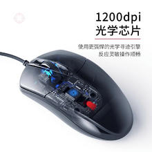 宾思 有线鼠标2/29 有声按键送鼠标垫