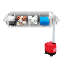 金利佳（Jeneca）鱼缸过滤器盒  四滤仓+滤材水泵【适用25-35cm鱼缸】1件