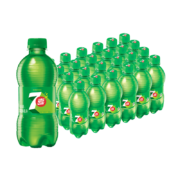 学生plus：百事可乐  七喜7up 柠檬味 汽水 300ml*24瓶