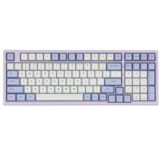 黑峡谷（Hyeku） M4热插拔机械键盘有线游戏键盘客制化Gasket结构凯华轴白色背光 M4 绛紫樱兰 碧翠轴（99键）