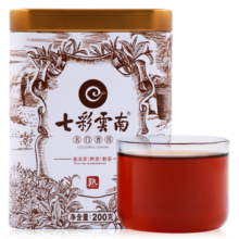 七彩雲南普洱茶 名门普洱 特级散茶 勐海产区 熟茶 200g/罐 茶叶 线下同款