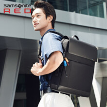 新秀丽（Samsonite）双肩包电脑包男女背包15英寸笔记本书包手提包商务旅行 AH9黑色