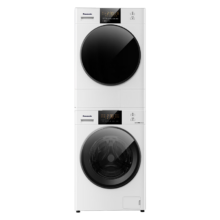 预售、PLUS会员：Panasonic 松下 光动银系列 XQG100-3E1AK+NH-EH31JW 热泵式洗烘套装 白色
