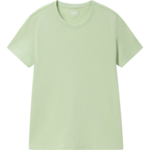 森马（Semir）【多彩T恤合辑】短袖T恤女宽松简约短款字母印花内搭外穿上衣集合 G款百搭T恤-黄绿4038 160/84A/M