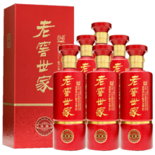 泸州老窖老窖世家锦藏浓香型白酒52度 500ml*6整箱含礼袋 (婚宴用酒）