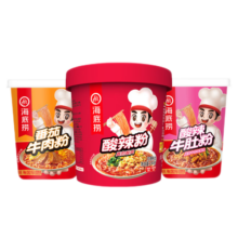 海底捞方便速食酸辣粉冲泡粉丝懒人食品早餐夜宵红薯粉零食 牛肚粉x2+牛肉粉x2+酸辣粉x2