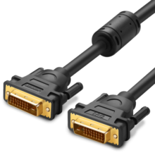绿联 DVI线DVI24+1公对公数字高清双通道连接线 DVI-D信号转换线 电脑台式机接显示器视频转接线 1.5米