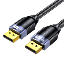 有券的上、plus、首购：毕亚兹 DP线1.4版8K高清视频线 4K240Hz 2K240Hz DisplayPort连接线 电脑显卡接显示器电竞传输1米 兼容DP1.2