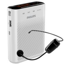 飞利浦（PHILIPS）SBM220 小蜜蜂无线扩音器便携插卡音箱收音机会议扬声腰挂麦克风喇叭喊话教师导游专用教学讲课白