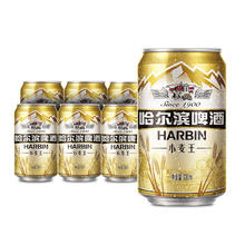 春焕新、88VIP：哈尔滨啤酒 小麦王啤酒 330ml*24听