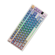 RK S75机械键盘 有线游戏键盘 客制化键盘 三模 2.4G无线 蓝牙  75配列 RGB背光 湖光版(云雾轴)RGB 三模(有线/蓝牙/2.4G) 75%配列(81键)