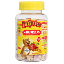 丽贵小熊糖lilcritters儿童维生素D3+磷双重补钙儿童维生素软糖60粒
