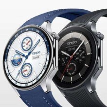 新品发售：OPPO Watch X 智能手表 千帆蔚蓝 真皮表带