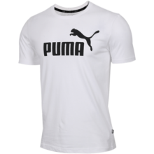 PUMA彪马短袖T恤男 夏季新款户外运动时尚大logo宽松休闲圆领半袖上衣 845575-02/白色/经典logo 2XL (190/108A)