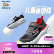 SKECHERS 斯凯奇 儿童运动鞋男大童跑步鞋轻便透气减震魔术贴童鞋405104L