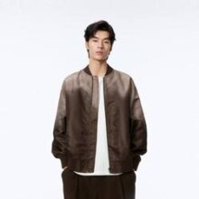 PEACEBIRD MEN 太平鸟男装 渐变长袖棒球领外套