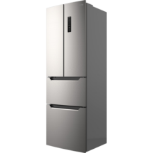奥马（Homa）325升法式冰箱四开门双开门三开门家用电冰箱变频风冷无霜冰箱一级能效零度保鲜BCD-325WF/B星爵银